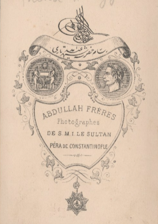 The cabinet card versos of Abdullah Frères - the Ottoman Armenian brothers had studios in Pera (Constantinople) and Cairo. Two contain the tughra of Sultan Abdulaziz, also note the Ottoman Baroque Kufic script on the Cairo card! 23 more here:  https://bit.ly/AFreresCabinet&nbsp;