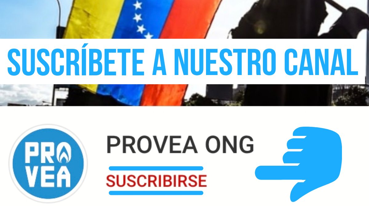 Los invitamos a suscribirse a nuestro canal de YouTube para que continúen educándose, informándose y conociendo sobre la situación de derechos humanos en #Venezuela. Ayúdennos a llegar a más personas que deseen aprender y consumir contenido sobre DDHH.

👉 youtube.com/c/PROVEAONG
