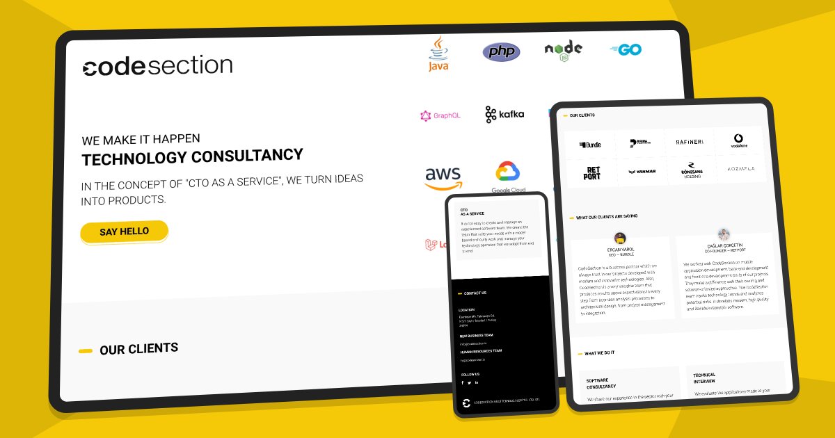 CodeSectionTR's tweet image. Web sitemizi yeniledik! 🎉
codesection.io