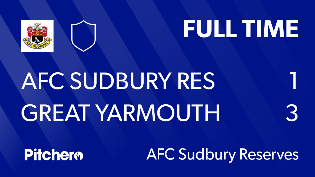 AFCSudbury's tweet photo. FULL TIME: AFC Sudbury Res 1 - 3 Great Yarmouth Town
#AFCGRE #Pitchero
https://t.co/HyzsbwHfsk https://t.co/mKpKcSVJrE