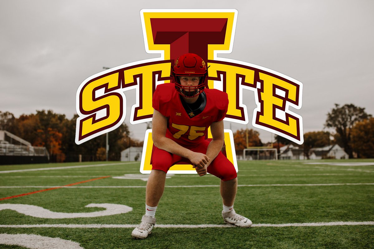 tylermaro's tweet image. Exctied to announce that I am committing to Iowa State. I want to thank everyone who has helped me throughout this entire process. @ISUMattCampbell @Coach__Myers @DerekHoodjer @CycloneFB #goclones #committed