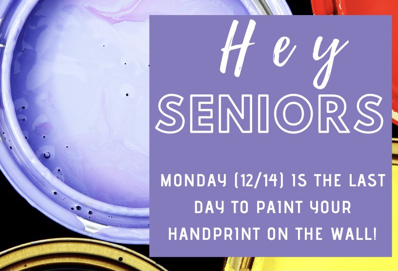 lchs_sca's tweet photo. Don’t miss out seniors! Leave your mark✋🏻🎨 https://t.co/Ohs3NnzdeD