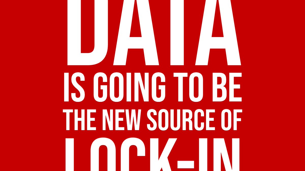 "Data is going to be the new source of lock-in" ~ Tim O'Reilly