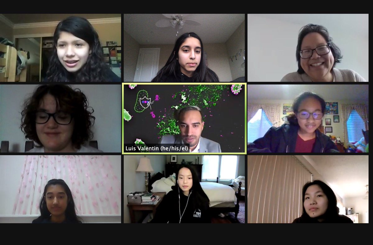 RehaTtsf's tweet photo. "If you put your mind to it, anything can happen" - @luis_valentin26 speaks about the his journey in aspanish breakout room #geonomeediting and #healthcare @teentechsf #ttsfgys 2020! https://t.co/0Cs22zlQiv