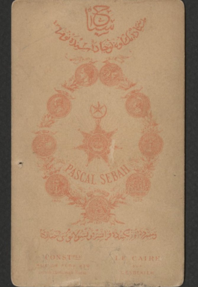 Before Sebah and Joaillier (next tweet) there was Pascal Sébah the Ottoman Syrian-Armenian photographer with studios in Pera (Constantinople) and Ezbekiyah, Cairo. The versos feature medals he won at the Paris, Vienna, Philadelphia and Naples expositions.  https://bit.ly/PSebahCabinet&nbsp;