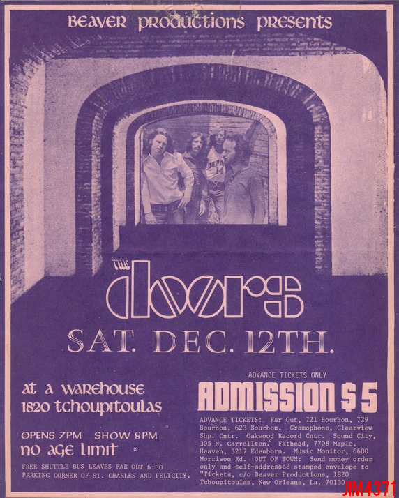 The Doors Concert & Tour History