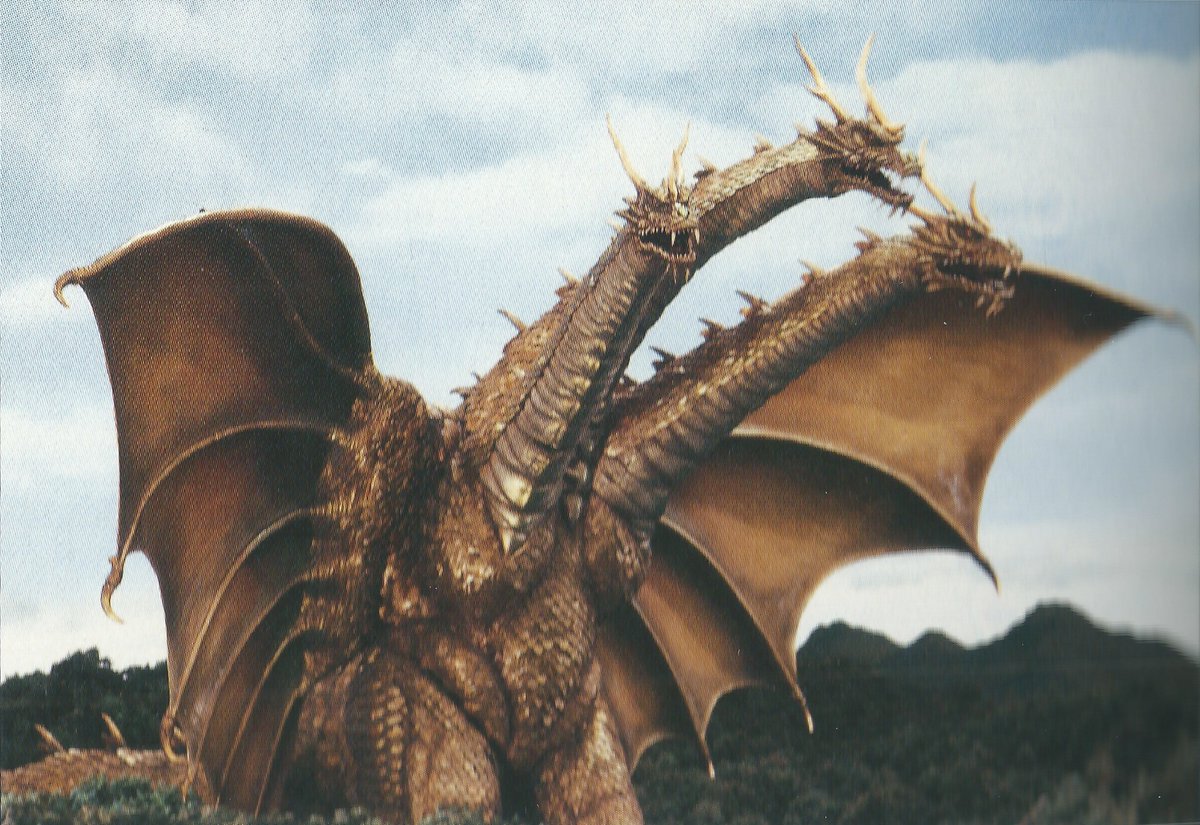 A solo King Ghidorah movie targeted for a 1999 release date had been planned since at least 1995 according to Koichi Kawakita. Instead, the three-headed kaiju was worked into REBIRTH OF MOTHRA III as the film's antagonist.
