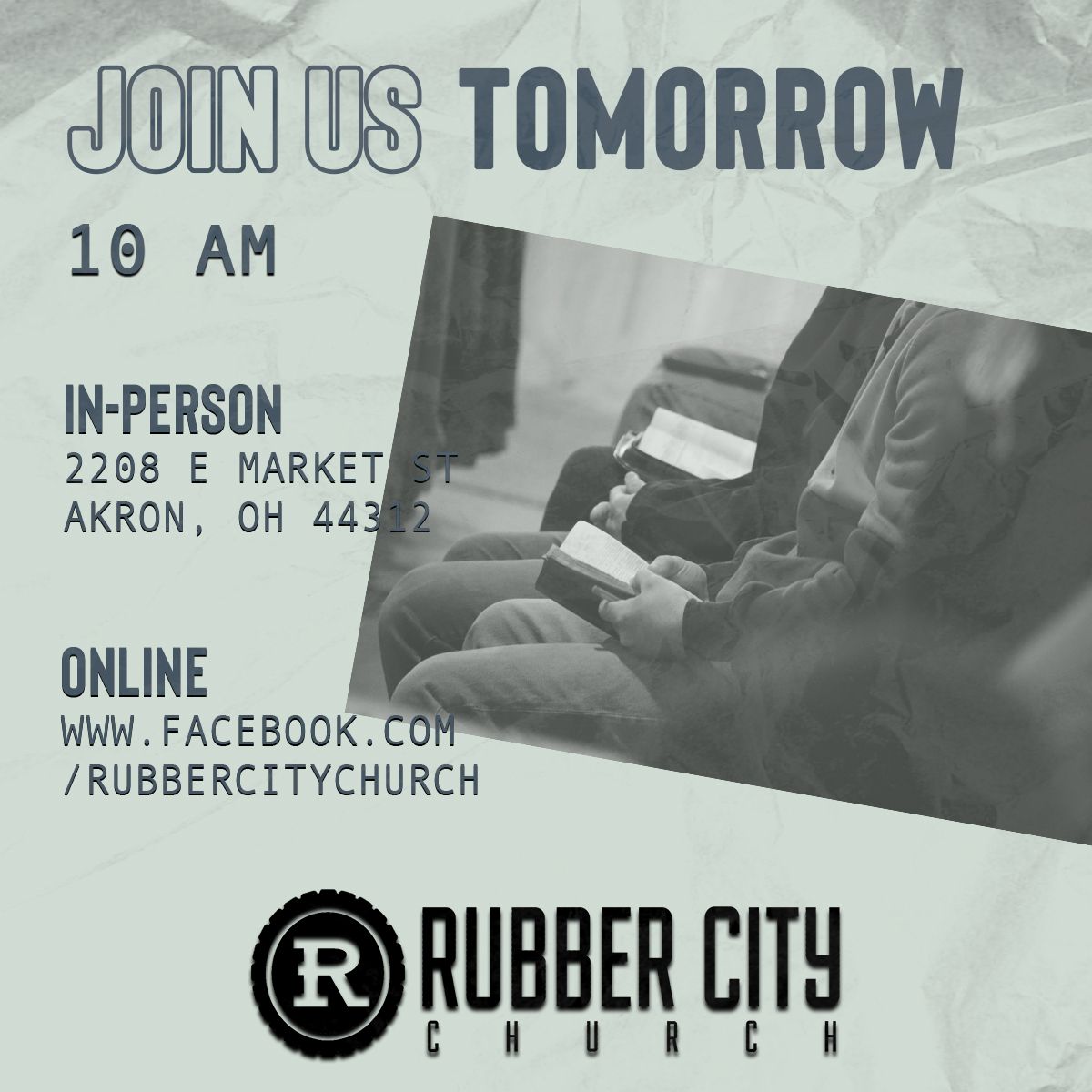 rcc_social's tweet photo. Whether it's in-person or online, we invite you to worship with us tomorrow!

#MakeMuchOfJesus #RubberCityChurch #Ellet #Akron https://t.co/fil9lygUr2