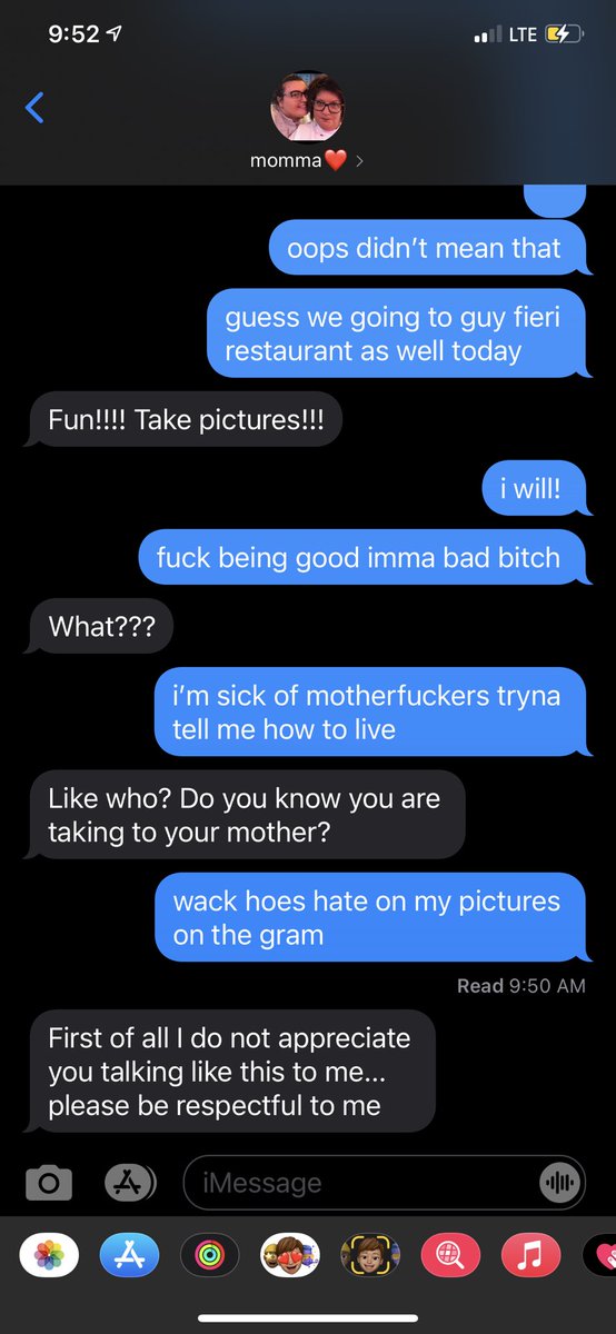 miawittenberg's tweet photo. did that trend where you send these lyrics to your mom and she didn’t approve... she acts like she is a saint and doesn’t swear at all 😭🙄😂 https://t.co/Ne0yt2TexI