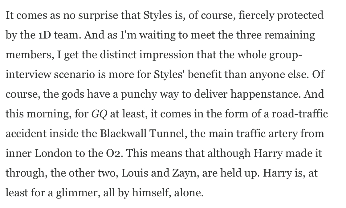 Harry was first interrogated about his sexuality all the way back in 2013 in GQ. I do mean literally cornered - the interviewer was not supposed to talk to him alone. Harry specifically answered that he was “pretty sure” he was not bisexual but did not say he was straight.