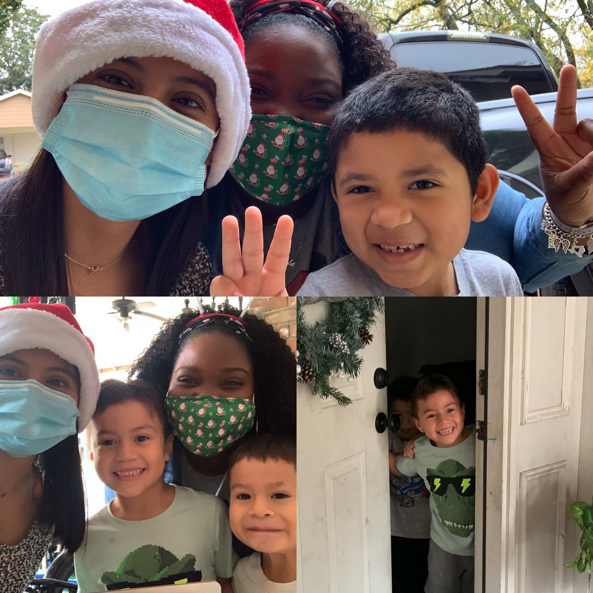 MsFobbs07's tweet photo. We spent our morning dropping off goodies to some of our virtual friends! We loved seeing their reactions when they were finally able to see their teachers “face to face” we’re so proud of them!🥰 @StephensES_AISD #AldineAnywhere https://t.co/wNUrjAD7HQ