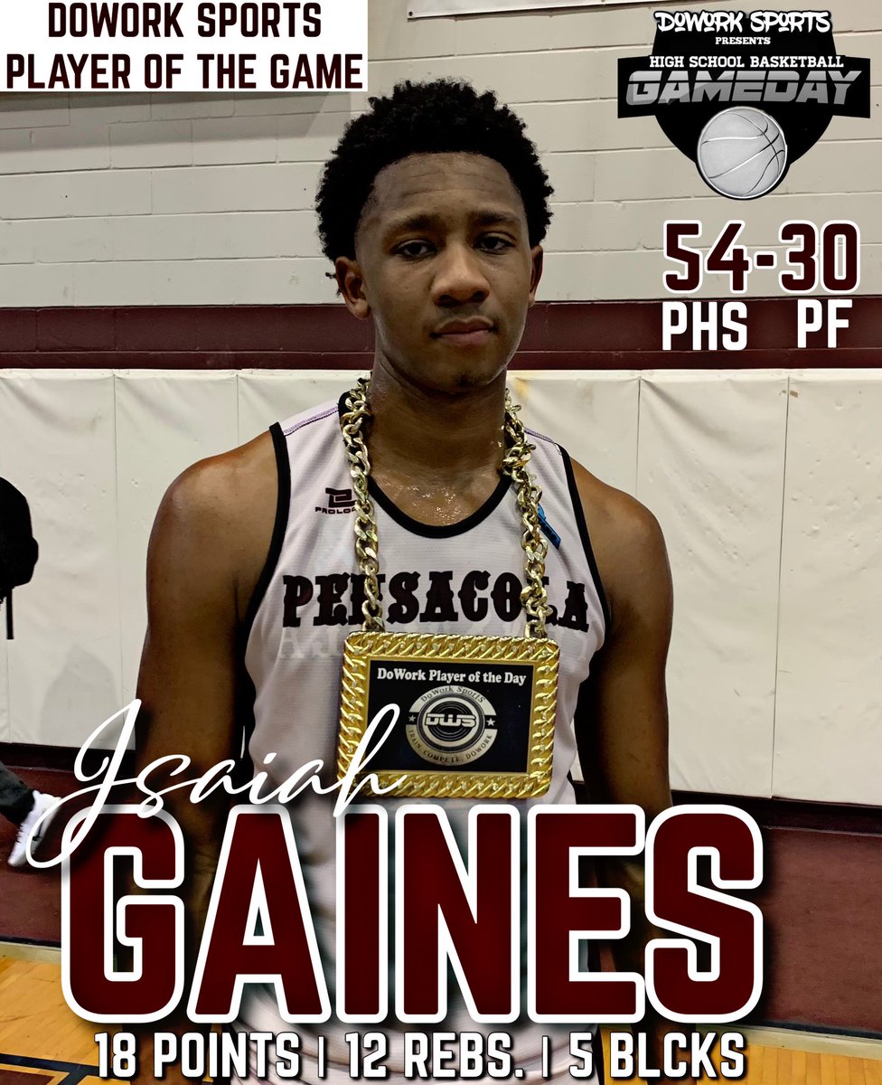 dowork_sports's tweet photo. DoWork Sports Player of the Game: PHS Tiger’s Isaiah Gaines!
He had a big time double/double tonight! #DoWorkTigers https://t.co/9jSKbamBl0