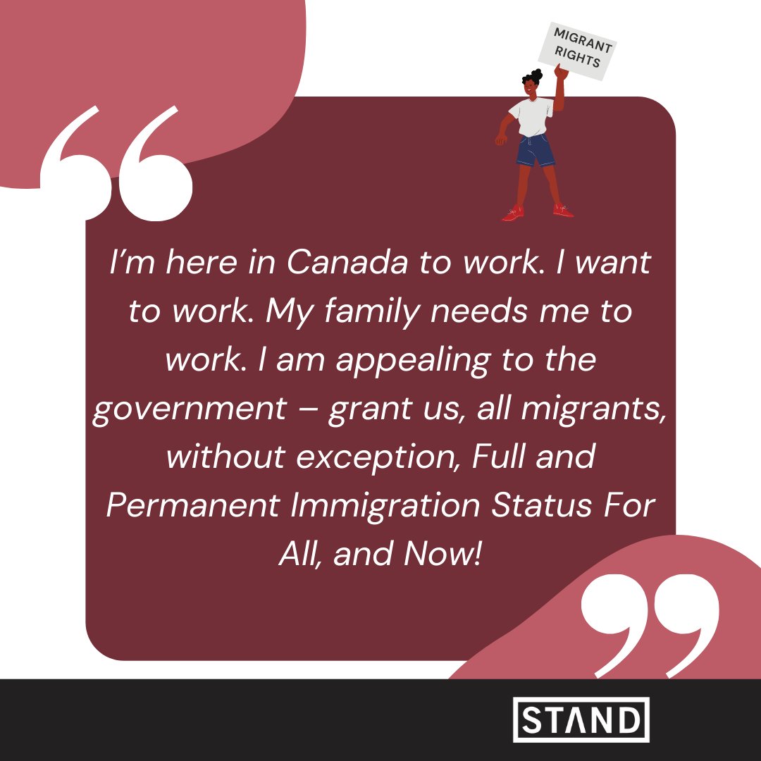 STANDCanada's tweet photo. (2/2) Join our #STAND4Migrants campaign to hear migrants voices on their experiences during COVID-19.
#STANDCanada #Cdnpoli #MigrantLivesMatter #AccessWithoutFear #StandWithMigrants #Status4All #MigrantStories #Migrant #Gender #refugees #asylum https://t.co/bHFdtj9cN4
