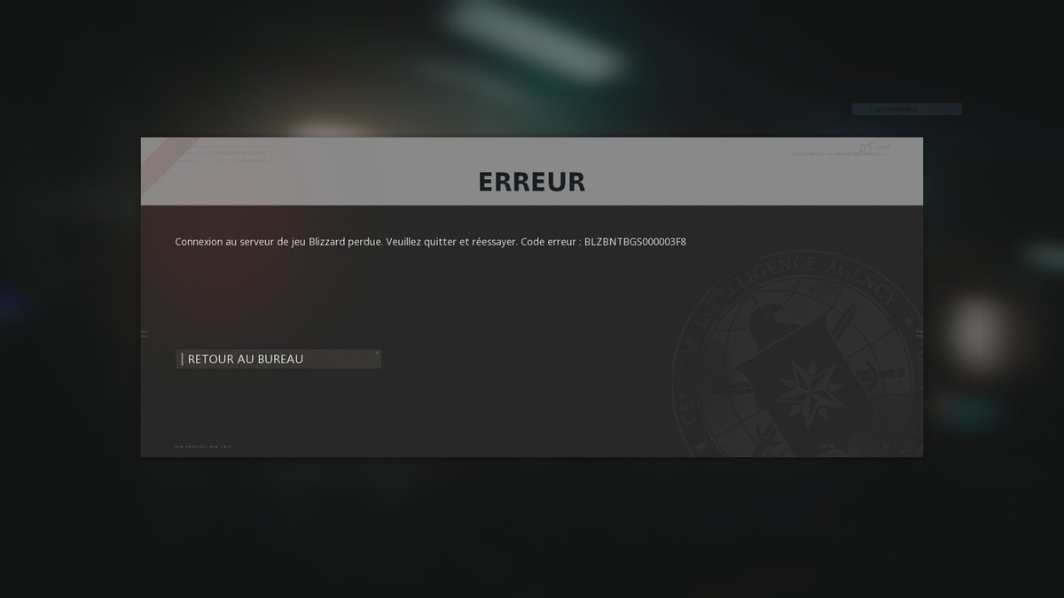 FreezerTRX's tweet photo. Can someone help me im fucking done with this shit I cant play more than 2 games without having this error, 
I've never had any connection problem before, Im using an internet wire ! @CallofDuty @ATVI_AB @Blizzard_Ent @ATVIAssist https://t.co/WxE0jfF9He