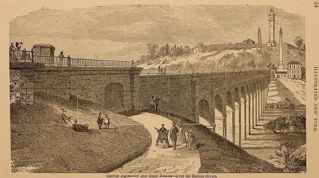 High Bridge was originally completed with 16 individual stone arches. In 1928, the five that spanned the Harlem River were replaced by a single 450-foot steel arch.