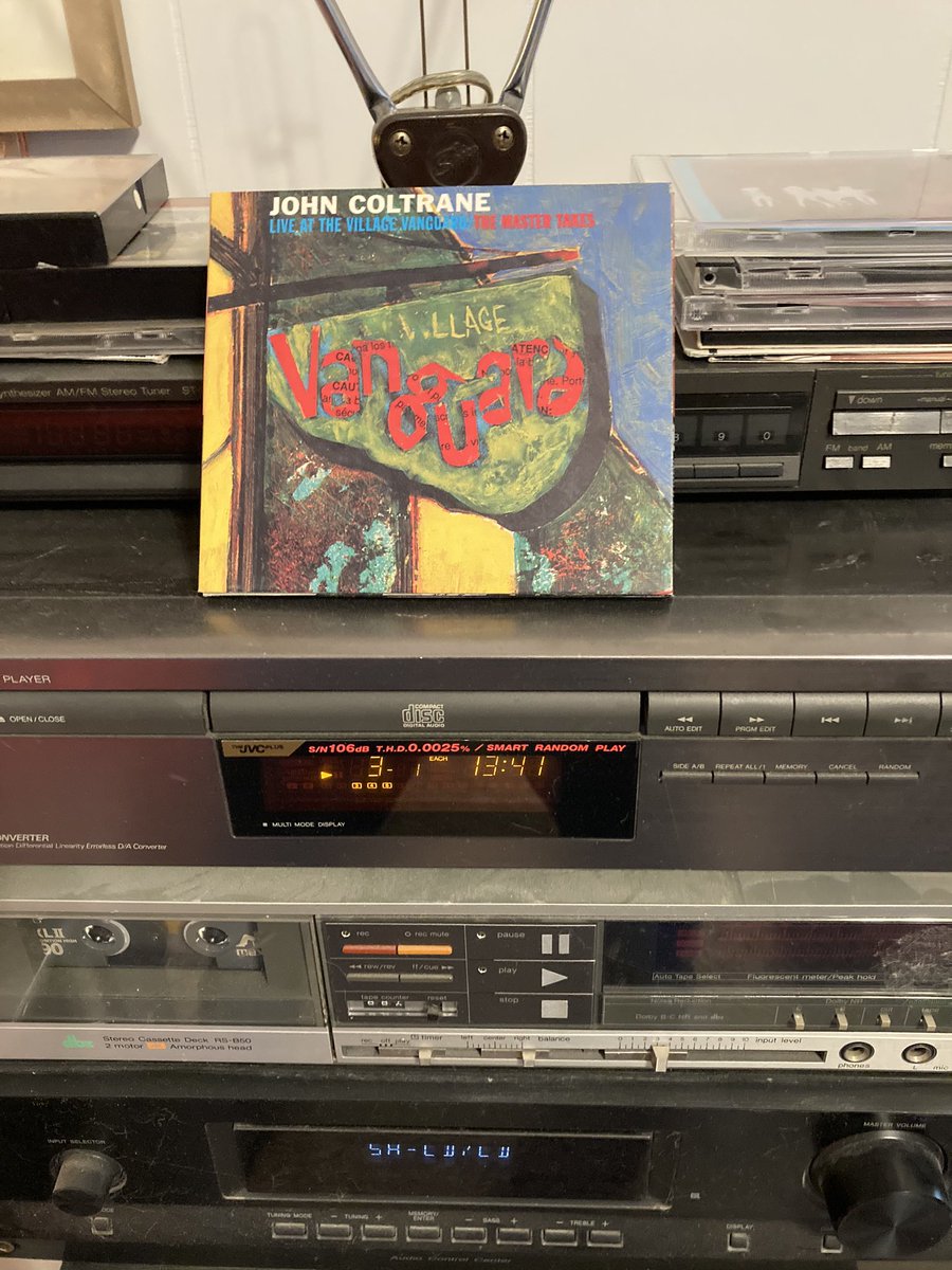 DouglasAllenMc2's tweet photo. Now into the living room stereo. CD this time JOHN COLTRANE “Village Vanguard Master Tapes”. #np #impulselabel #themaster #jazzcollection #multiplestereohousehold https://t.co/hlYBdjMNQL