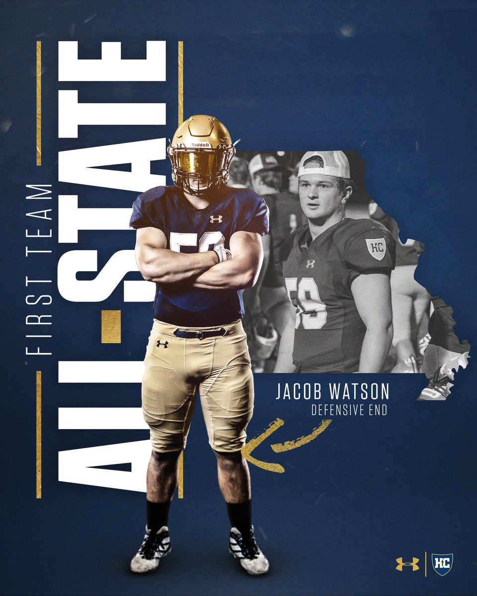 Congratulations to Jacob Watson on being name First Team All-State Defensive End!