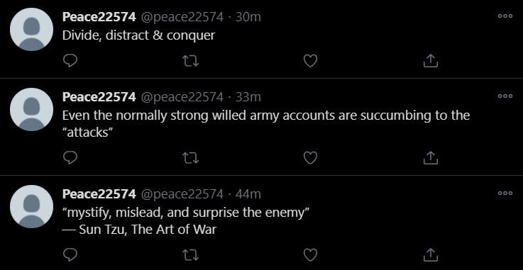 deebauched's tweet photo. if you guys don't believe in burner accs/puppets designed with the clear intention of destroying armytwit from the inside pls start believing it. they start and signalboost almost all issues with the intention of making smart, reasonable, supportive armys to leave the platform. https://t.co/65rRcwSe2P