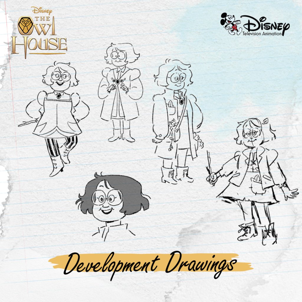 DisneyTVA's tweet photo. Check out how Amity &amp; Willow came to life through these development drawings for #TheOwlHouse! Who’s inspired to get drawing? ✍️  #WatchOnDisneyXD https://t.co/Q8yZNmWQCQ