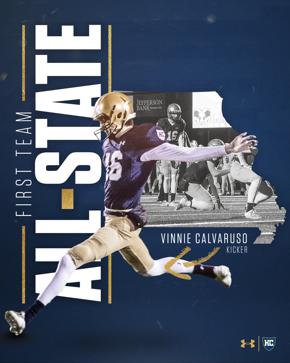 Congratulations to Vinnie Calvaruso on being named First Team All-State Kicker!