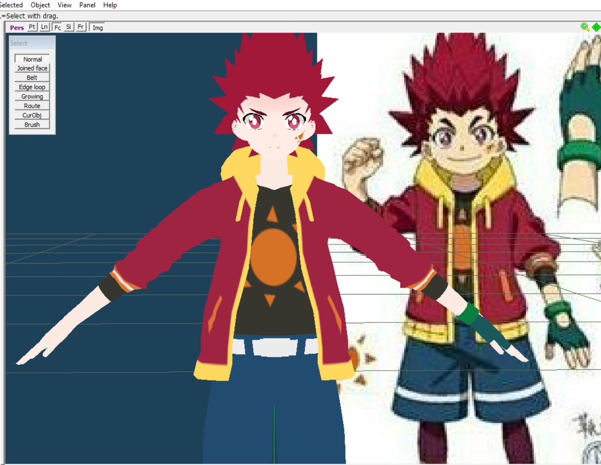 MmdTwo's tweet photo. *Is still using Valt`s Face as a placeholder*
Still a long way to go
#MMD #MMDWIP #BeybladeBurst #HyugaAsahi https://t.co/e9up5cLJPv