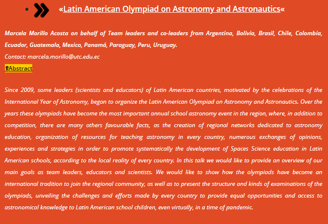 fisicamartin's tweet photo. La Olimpiada Latinoamericana de Astronomía y Astronáutica @OLAA presente en #IAUS367
The International Astronomical Union Symposium 367 @IAU_org @astro4edu @IAU_Outreach
"Education and Heritage in the Era of Big Data in Astronomy"
December 8-12
👉 https://t.co/8eW3SPCSKK https://t.co/OUPqvTbEYW