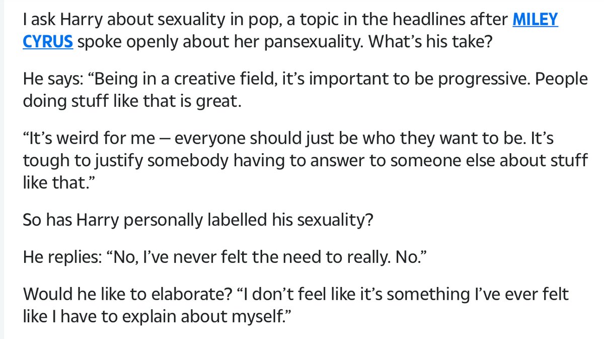 Harry basically disappeared for most of 2016. In May 2017, Harry was asked about his sexuality by The Sun. He responded that he never felt the need to label himself.