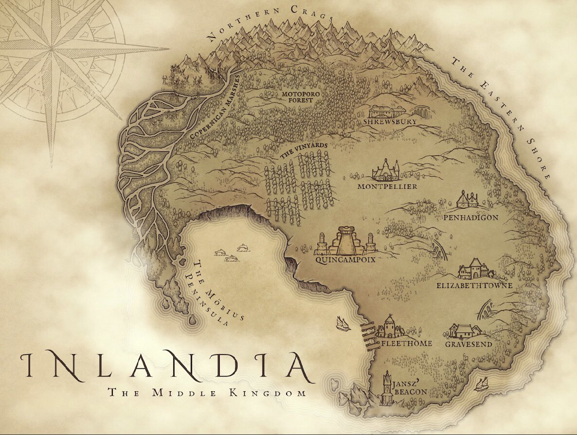 StuartKells's tweet image. What&apos;s a fantasy world without a map? @HPL_JDeLaughter @silicasun @RyanACollins24 @the_lane_press #TheHourglassMap #TheTheoryofEverything #LibraryFiction. Map by @cartographybird