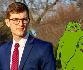 Also spotted in DC terrorizing residents, is Jaden McNeil, president of  @KState's America First student chapter. He's a stooge of Nick Fuentes, noted white nationalist, promoting his groyper war agenda despite landing in hot water at school for his actions https://www.kansascity.com/news/state/kansas/article243820367.html