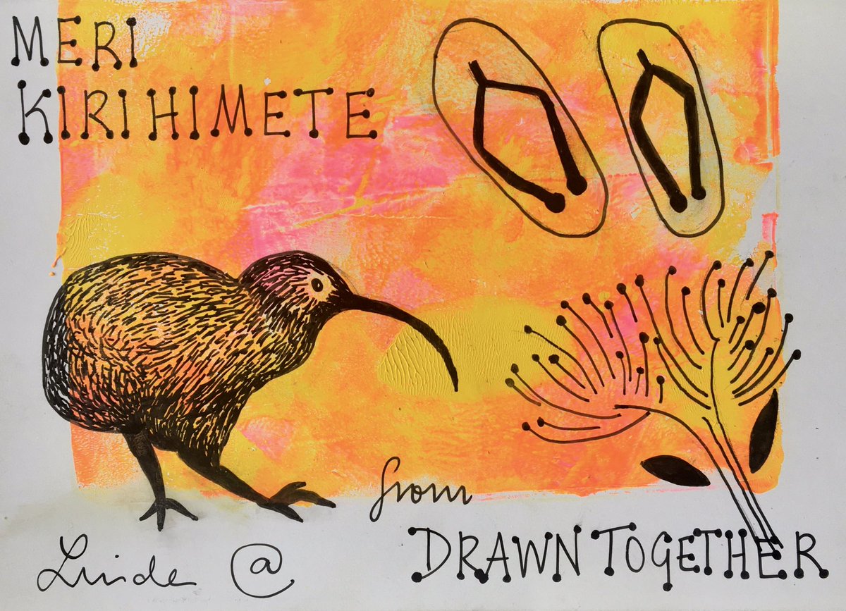 Graphicscribe's tweet image. Wishing all my clients a peaceful and happy season with whanau and friends. Thank you for your business and I look forward to being of service in 2021. #visualcommunication #graphicrecording #designthinking #drawing