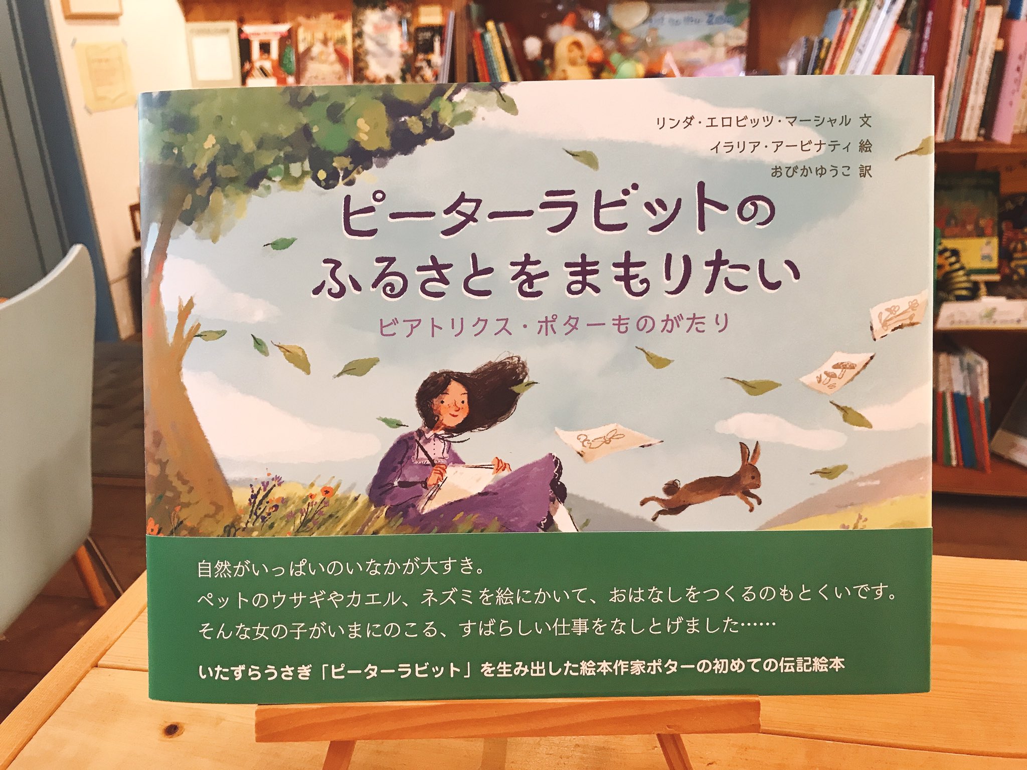 うみべのえほんや ツバメ号 ツバメ号おすすめの絵本 ピーターラビット関連の絵本をもう1冊ご紹介します ピーターラビットのふるさとをまもりたい ビアトリクス ポターものがたり リンダ エロビッツ マーシャル 文 イラリア アービナティ 絵