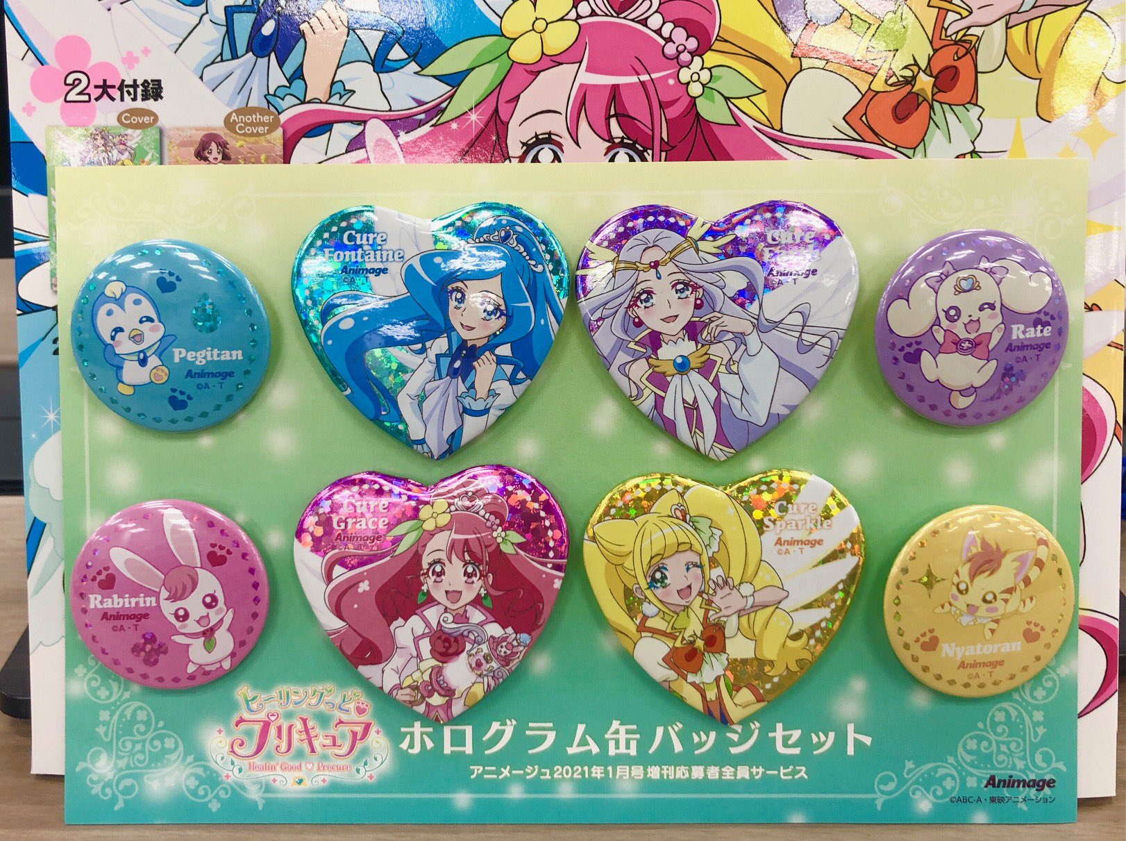 ホワイトブラウン キュアグレース 缶バッジ アニメージュ | tatihome.com