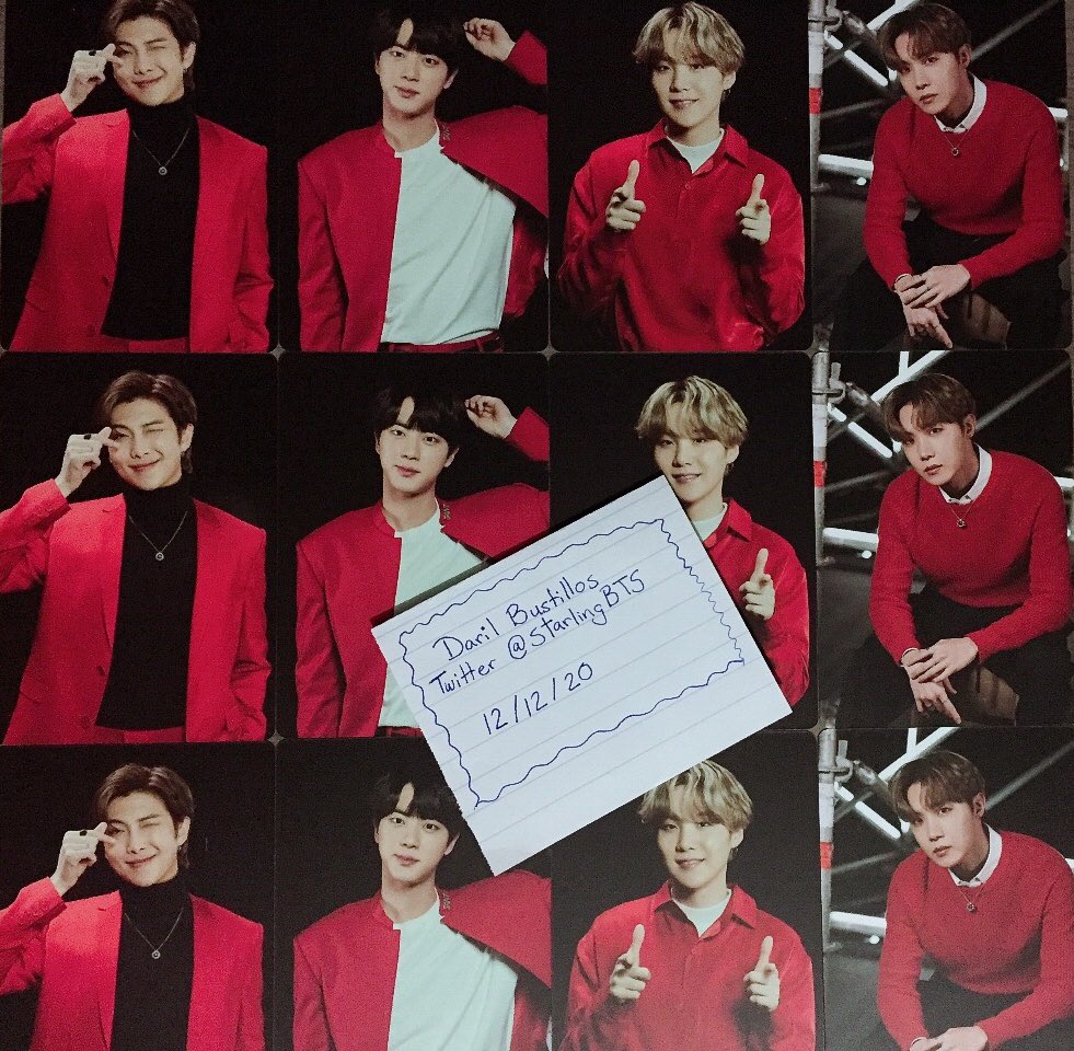 StarlingBTS's tweet photo. Selling some extra ON:E Concert Photocards $6 each(Individual member) and $8 each unit card (RM,JK,JM). I will give a small discount if you buy 3 or more!
#BTSARMY #btsmerch #kpopmerch #kpopsale #kpopselling #btsphotocards #btsposter #Bangtan https://t.co/7pKIaST1F3