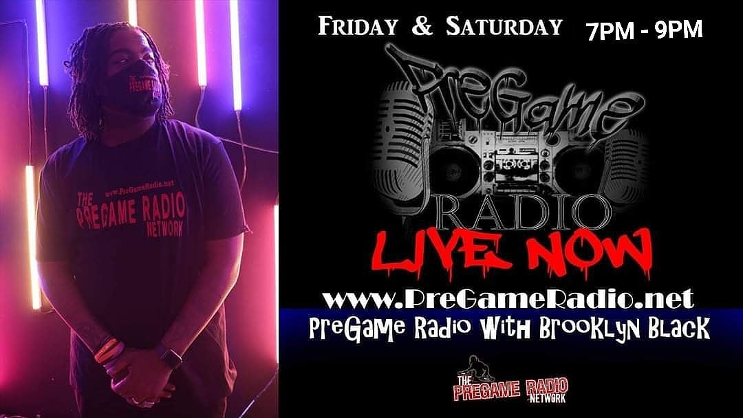 RealListRadio's tweet photo. LIVE NOW!!! Pregame Radio with @MrPreGameRadio Brooklyn Black 
You Must Click the Link to TUNE IN https://t.co/HQopd7QWJu 
Got some fire.for.yall TONIGHT. #GETITLIVEGETITLOUD 
SPONSORED BY MEPRoductionz https://t.co/UwbN5IltU1