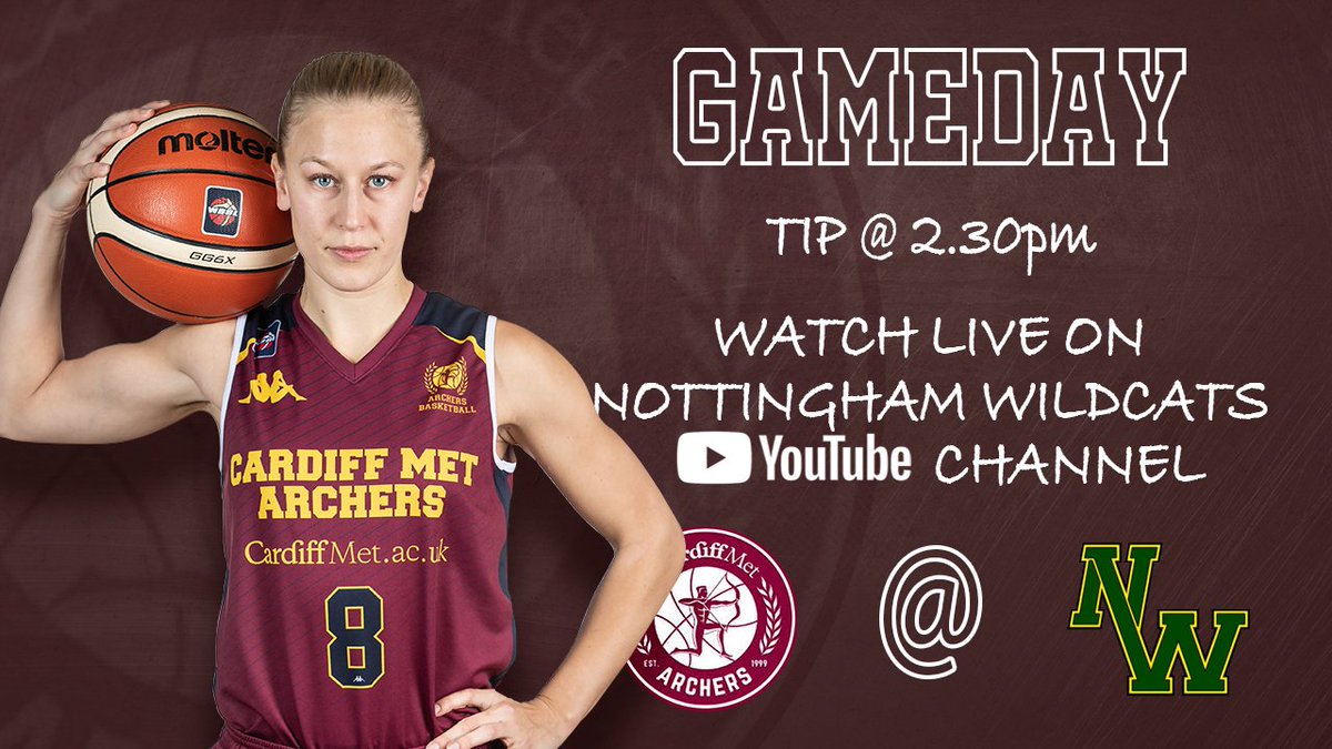 🏹🏀 GAMEDAY 🏀🏹

It's the turn of our WBBL team today as they travel to take on <a href="/NottmWildcats/">Nottingham Wildcats</a> in their @WBBLofficial league opener, 2.30pm tip!

Watch LIVE on the Wildcats YouTube channel ⬇️

💻 | m.youtube.com/watch?v=SwfxAk…

📊 | fibalivestats.com/u/WBBL/1775695/

#ArchersFamily