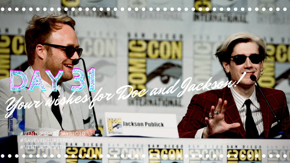 #SaveVentureBros #VentureMonth #VentureHolidays2020