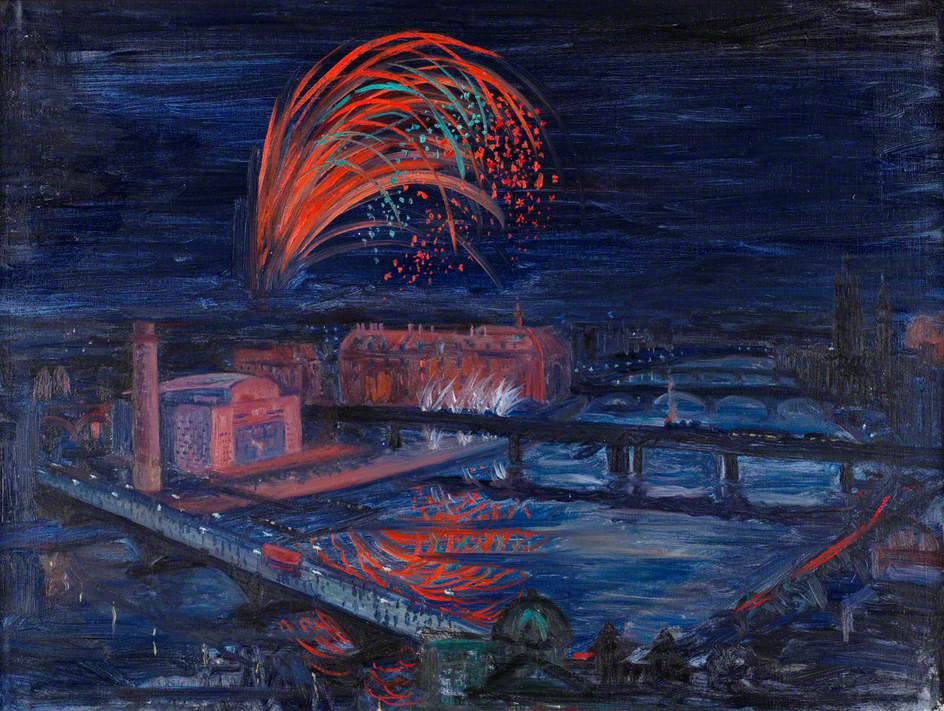 Dur1MolaVer's tweet photo. 🎨Coronation Fireworks, 1953 by Frederick John Pym Gore (1913 – 2009)
#FrederickGore #artwork #art https://t.co/WZE1RLTH16