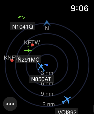 plane_watcher's tweet photo. New version released (2020.3)
• Added North indicator (can be switched on/off).
• Increased legibility of airport names.
• Improved network and location error handling.
Enjoy! https://t.co/vqAsCoY8rh