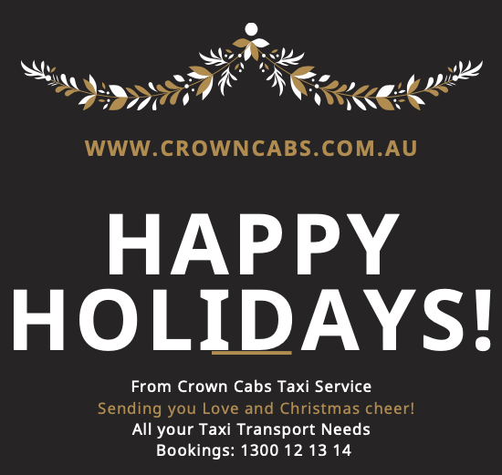 CrownCabs's tweet photo. Happy Holidays!
Use Crown Cabs Taxi Service for all your transport Needs!
Bookings: 1300 12 13 14
https://t.co/6muiKYSNin
#crowncabs #crowntaxiservice #crowntaxi #crowntaxis #crowntaxicab https://t.co/5IS2QYruDE