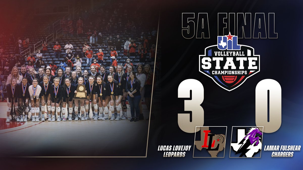 uiltexas's tweet photo. #UILState Volleyball
5️⃣🅰️ FINAL SCORE

@leopardvb 3️⃣
@FULSHEARVB 0️⃣
25-14, 25-17, 25-22

Box Score ➡️ https://t.co/vKXA3Vila5 https://t.co/NOjUYc64dF