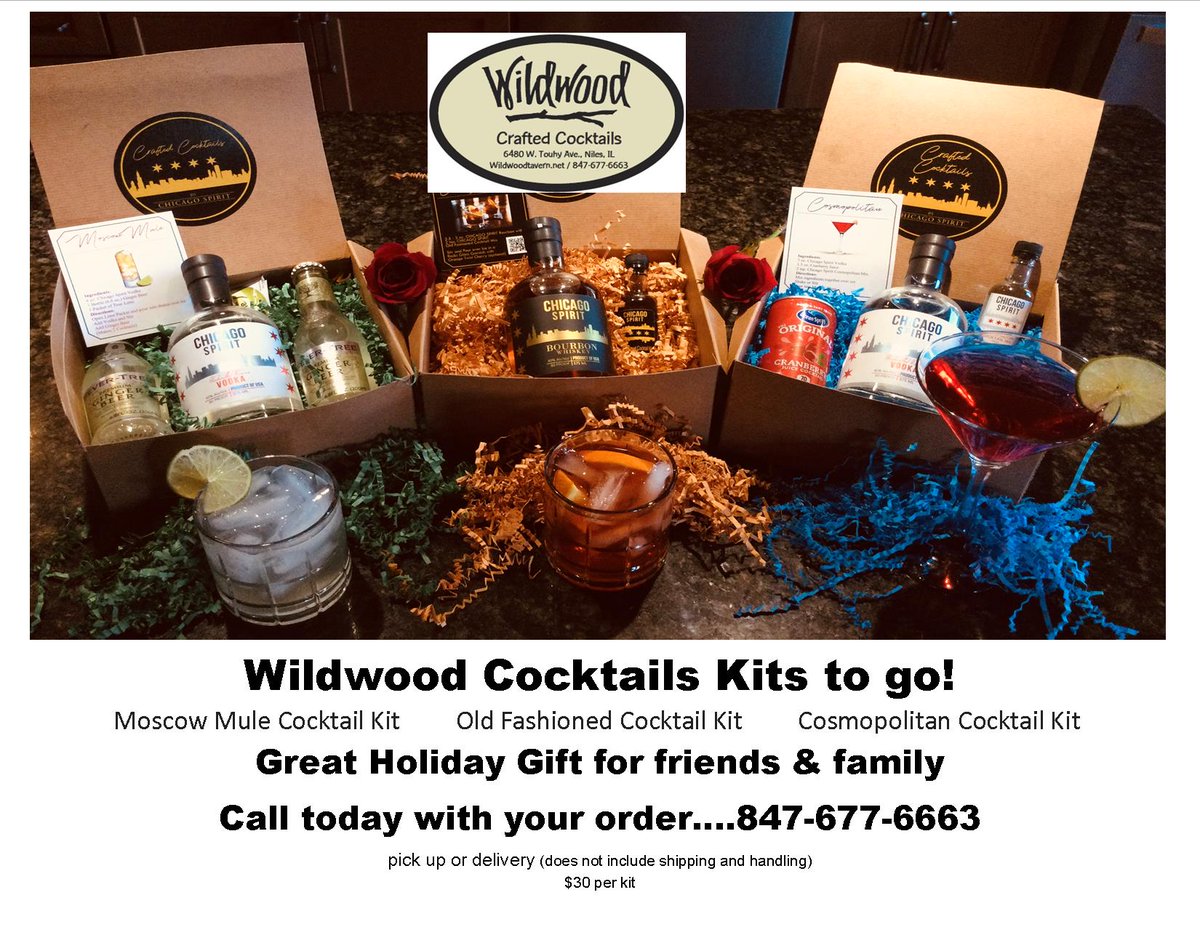 Support Local...Cocktail kits to go and great family meals!