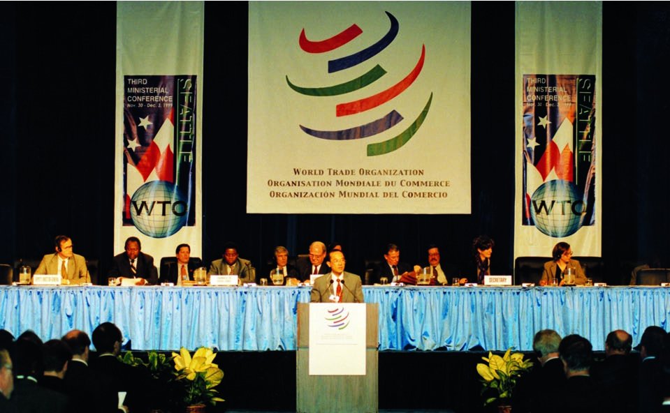 25) The World Trade Organization Ministerial Conference of 1999 occurred at the Washington State Convention and Trade Center in Seattle, Washington, from November 30 to December 4.