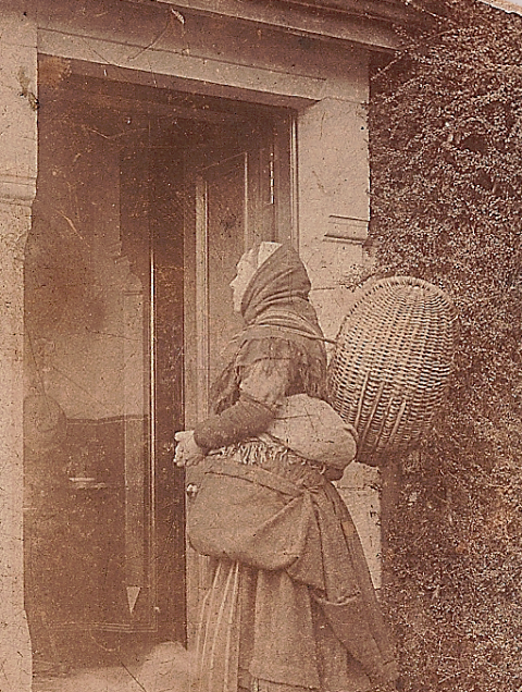 The women of Shandwick.The women of Shandwick in Easter Ross would often go up the hill, behind the village, to collect cones and sticks to smoke the fish. It is said that one day after they had collected their bundles - which they carried on their backs,