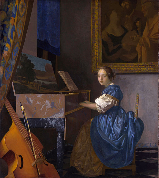 AndreHale20's tweet photo. Johannes Vermeer, A young woman seated at a virginal (1675)
 #art #classicart #painting #paint #drawing #artist #JohannesVermeer #Ayoungwomanseatedatavirginal(1675) https://t.co/D1gy8TFitt