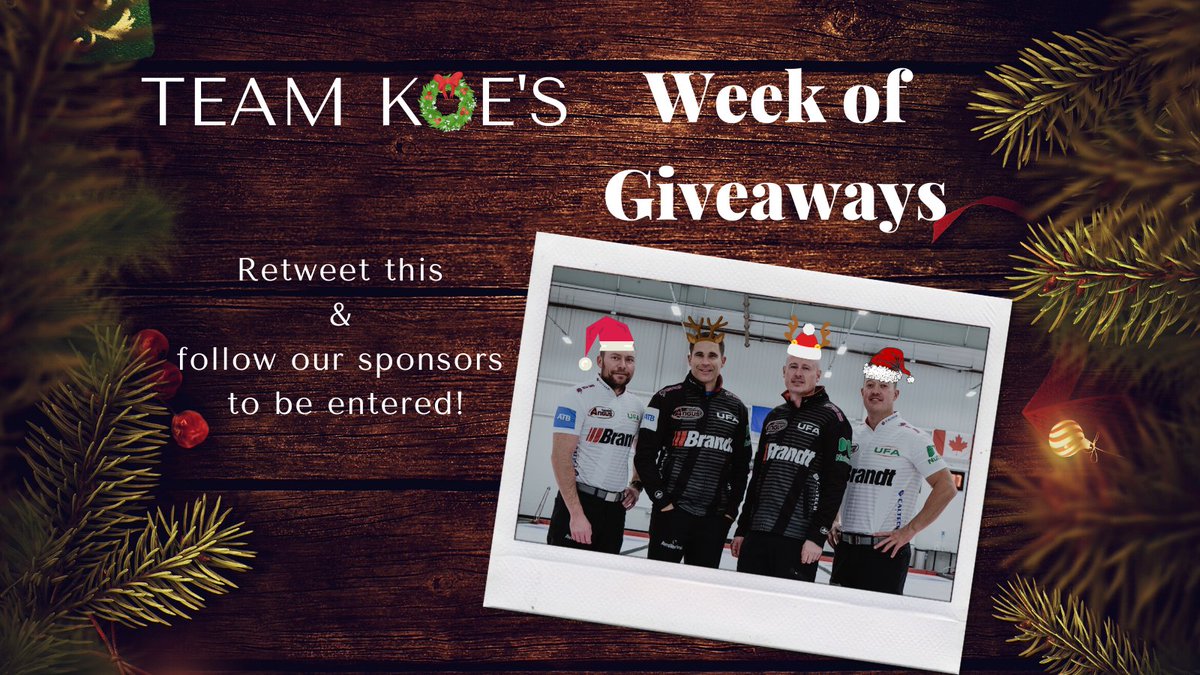 Starting Monday we'll be giving away Team Koe swag to our fans! All you have to do is RT this and follow our great sponsors tagged in the photo to be entered. Winners will be announced daily starting Monday, December 14th.