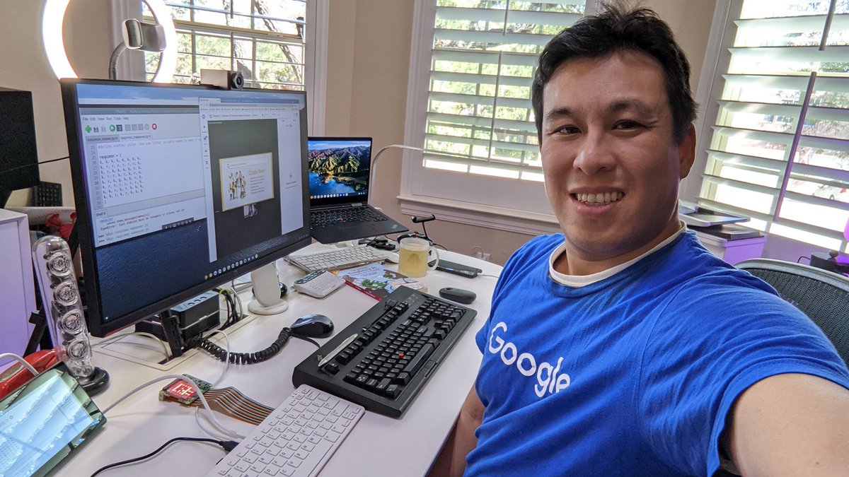 edwardd's tweet image. It's great to be introducing @ChiPubSchools students to Python programming via the @Google #CodeNext Raspimon Activity with the new @Raspberry_Pi 400 computer.
#CSEDWeek2020 #GoogleEDU #CSforAll @CSEdWeek