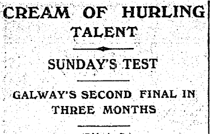 Dublin then beat Antrim in the All-Ireland semi-final, while Galway beat Tipperary to set up the first ever championship meeting between the sides when Gill was up against his team-mates of only a few months previously. 4/18