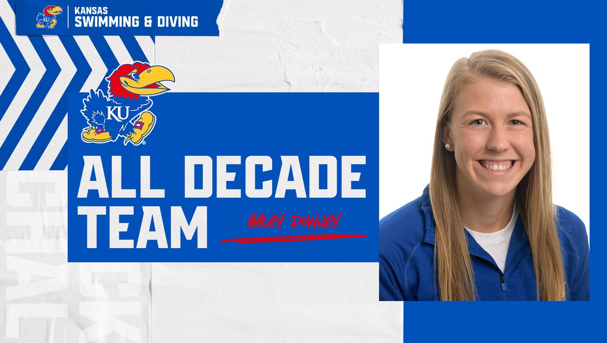 KUSwimDive's tweet photo. What do you say we add another Jayhawk to our #KUswimdive All-Decade team 😆

𝐇𝐚𝐥𝐞𝐲 𝐃𝐨𝐰𝐧𝐞𝐲
🏊‍♀️ School record holder in the 100 and 200 breaststroke
📚 Big 12 Scholar-Athlete of the Year
🏅 Olympic Trials Qualifier https://t.co/By5skW0BeK