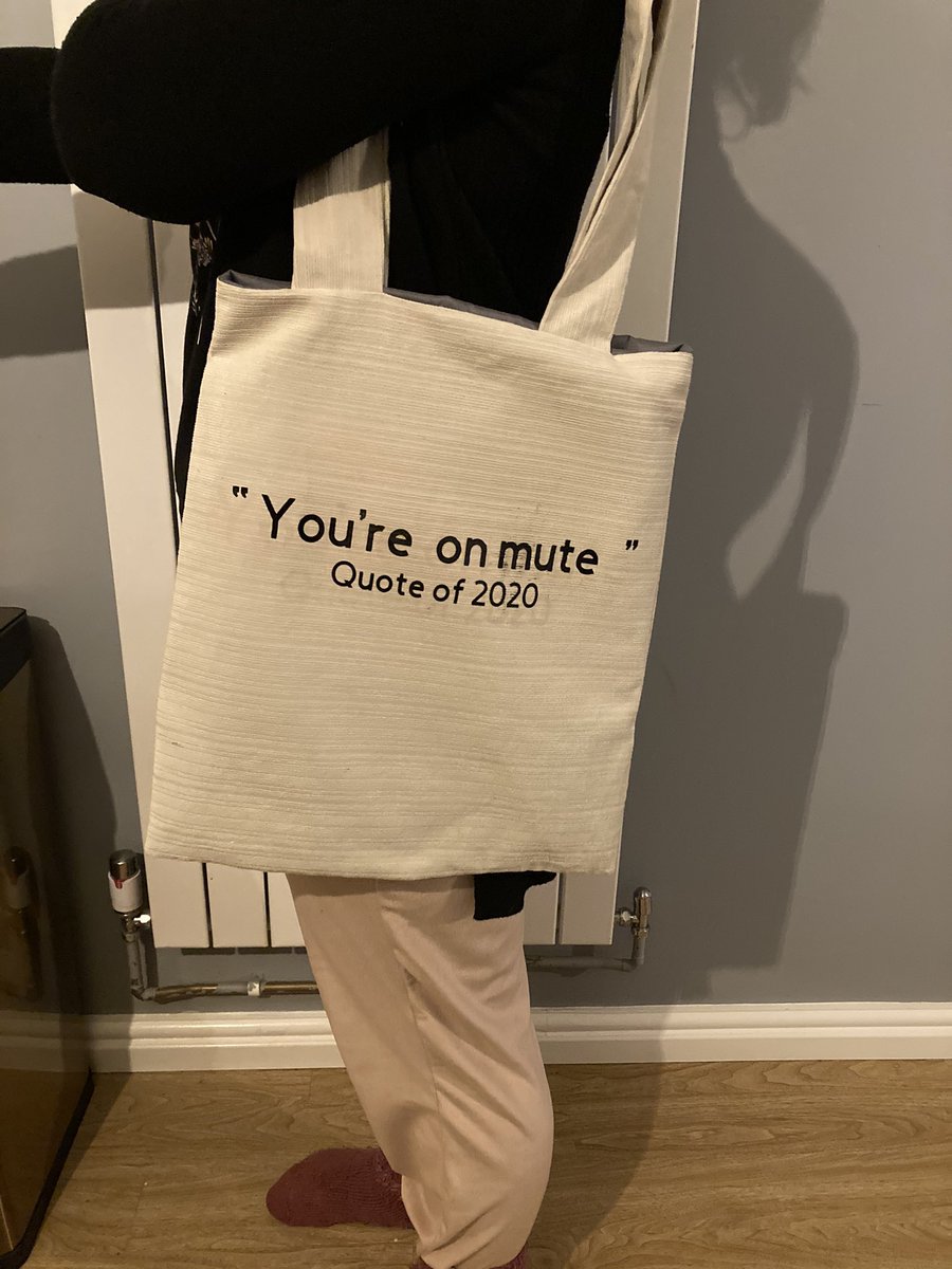 Misssewnsobyem1's tweet photo. Perfect for my sister who works for the NHS !!!! Or any home worker now 😁 #teamsmeetjng #totesamazing #ecofriendly #covid https://t.co/0DXebDTkJO