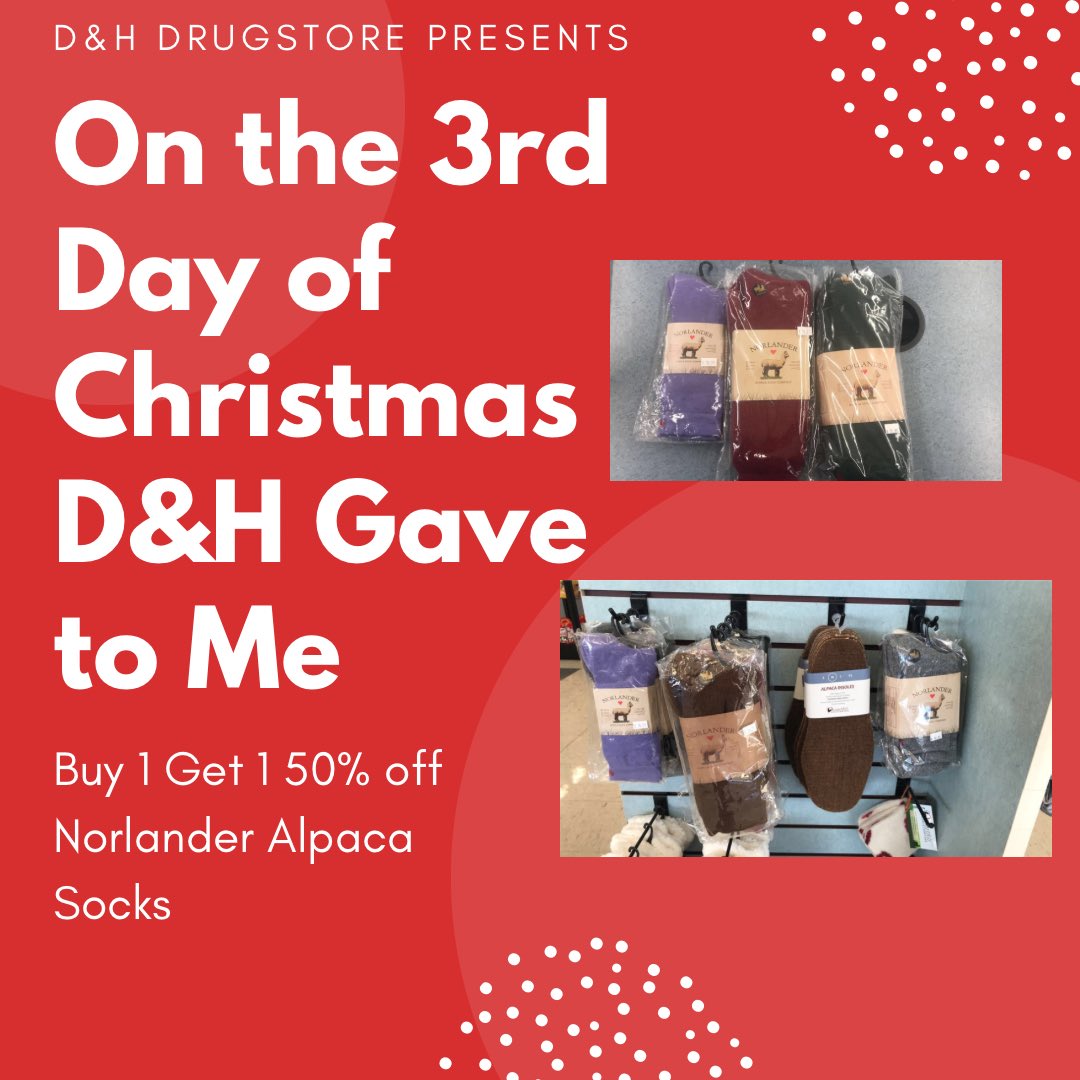 #12DaysofChristmas #Day3 #shoplocal #shopsmall <a href="/norlandersocks/">Norlander Sock Co.</a>